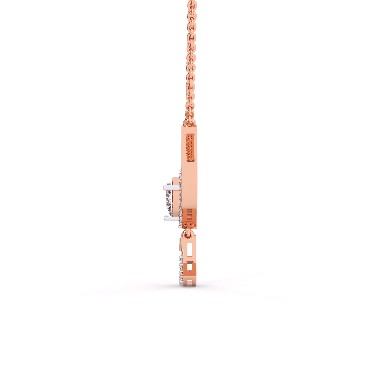 Elegant and luxurious Rose gold Diamond Necklace